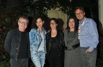 Jury at Sarajevo Film Festival: Mike Downey, Zrinka Cvitesic (actor), Diana Bustamente (artistic director Cartagena Film festival) , Maja Milos (director) and Calin Peter Netzer (director)